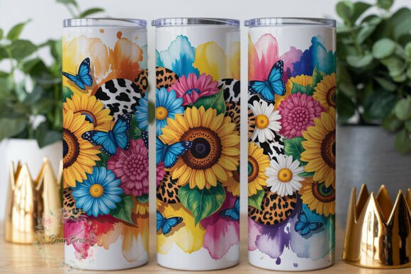 Boho Floral Animal Print Skinny Tumbler Review