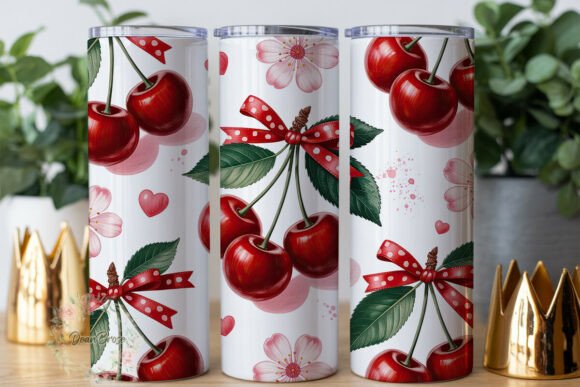 Cherry Polka Dot Bow 20oz Tumbler Wrap Review