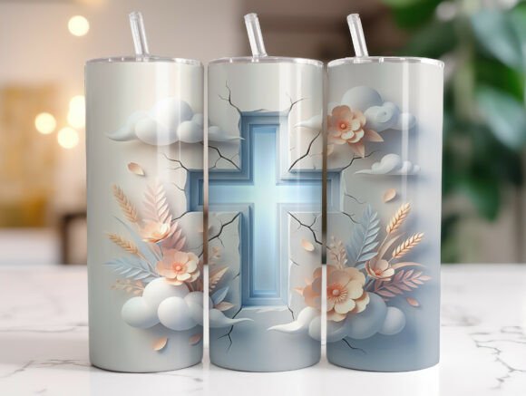 Christian Cross Soft Pastel Tumbler Wrap Review