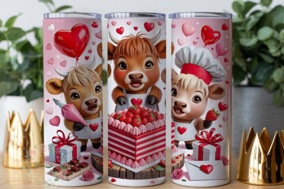 Cute Highland Cow Valentines Tumbler: A Designer's Review