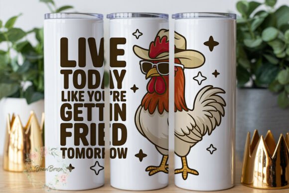 Funny Rooster Cowboy: A Designer's Take on This Tumbler Wrap