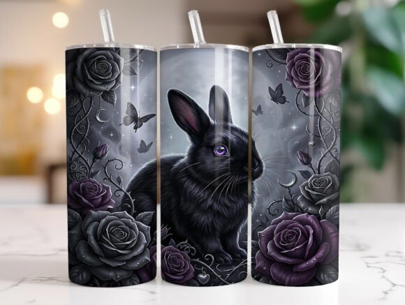 Gothic Black Bunny Tumbler Wrap: A Designer's Review