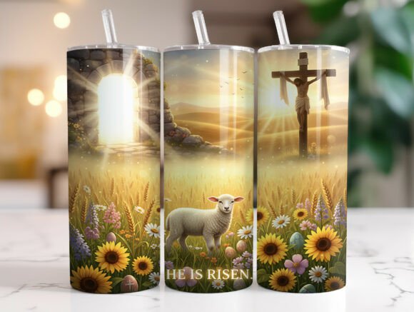 He is Risen Easter Tumbler PNG Review