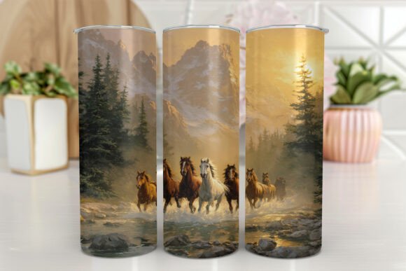 Horse 20 Oz Skinny Tumbler