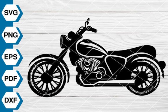 Motorcycle Silhouette Black SVG EP686 Review