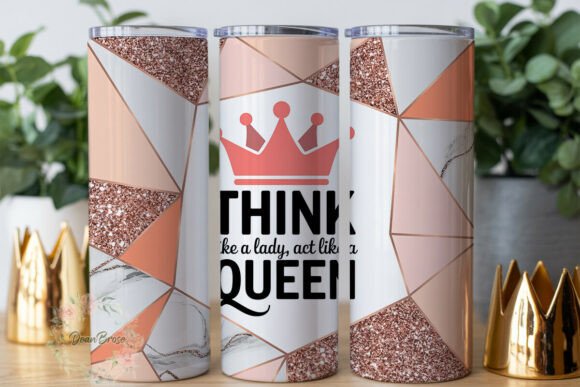 Pink Rose Gold Crown Quote Tumbler Wrap Review