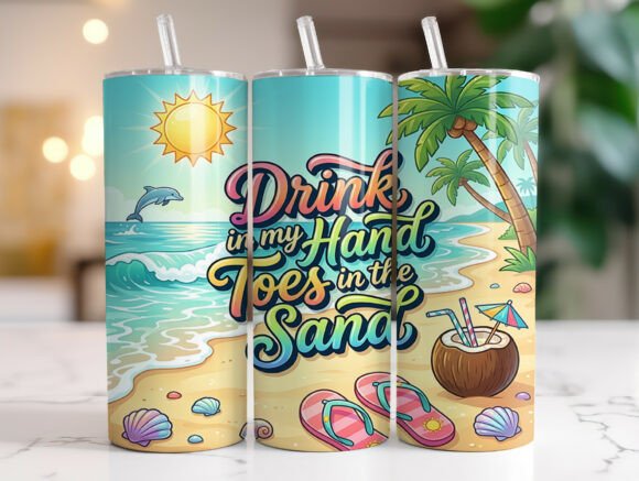 Review: Beach Quote Drink in My Hand Tumbler PNG