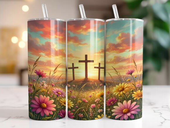 Review: Christian Cross Wildflower Tumbler Wrap for Embroidery
