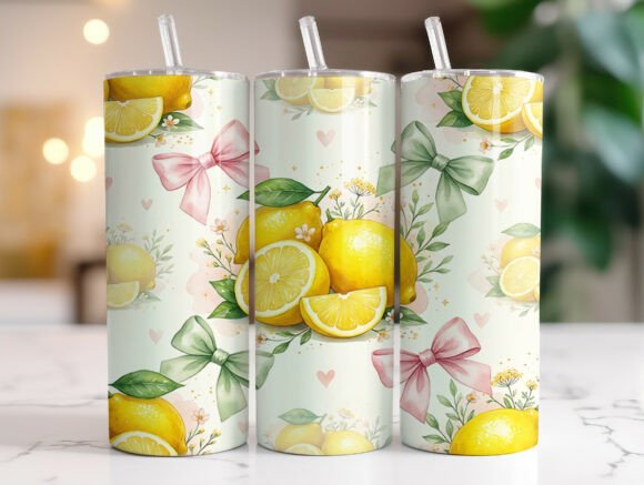 Review: Cute Lemon Coquette 20oz Tumbler Wrap for Embroidery