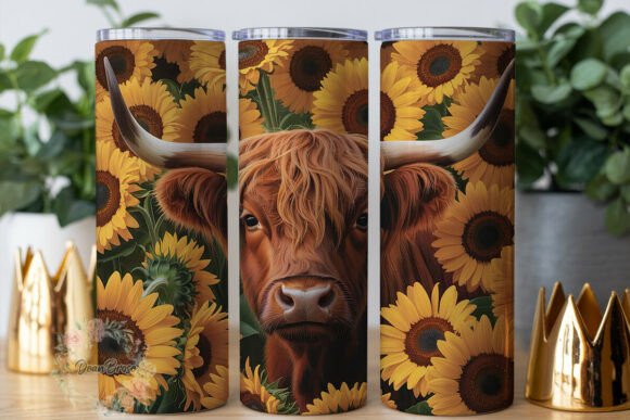 Review: Highland Cow Sunflower 20oz Tumbler Wrap