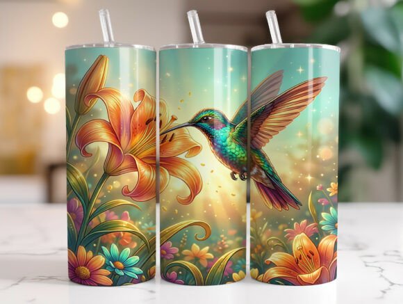 Review: Hummingbird Lily Floral 20oz Tumbler PNG