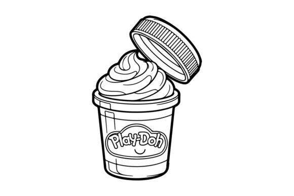 Review: Play-Doh Whipped Cream Cup Vector Illust for Stitching