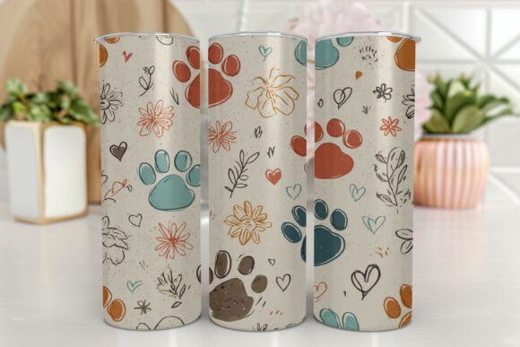 Review: Skinny Tumbler Wrap Glitter Dog Paw Design