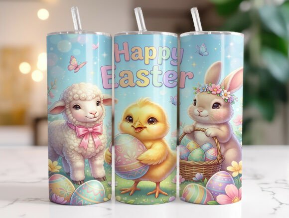Reviewing the Happy Easter Bunny Chick Tumbler Wrap