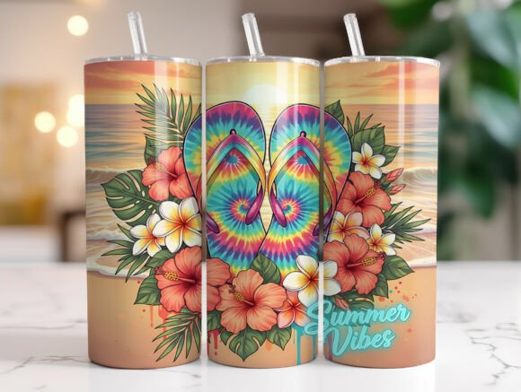Summer Vibes 20oz Tumbler Wrap Design Review